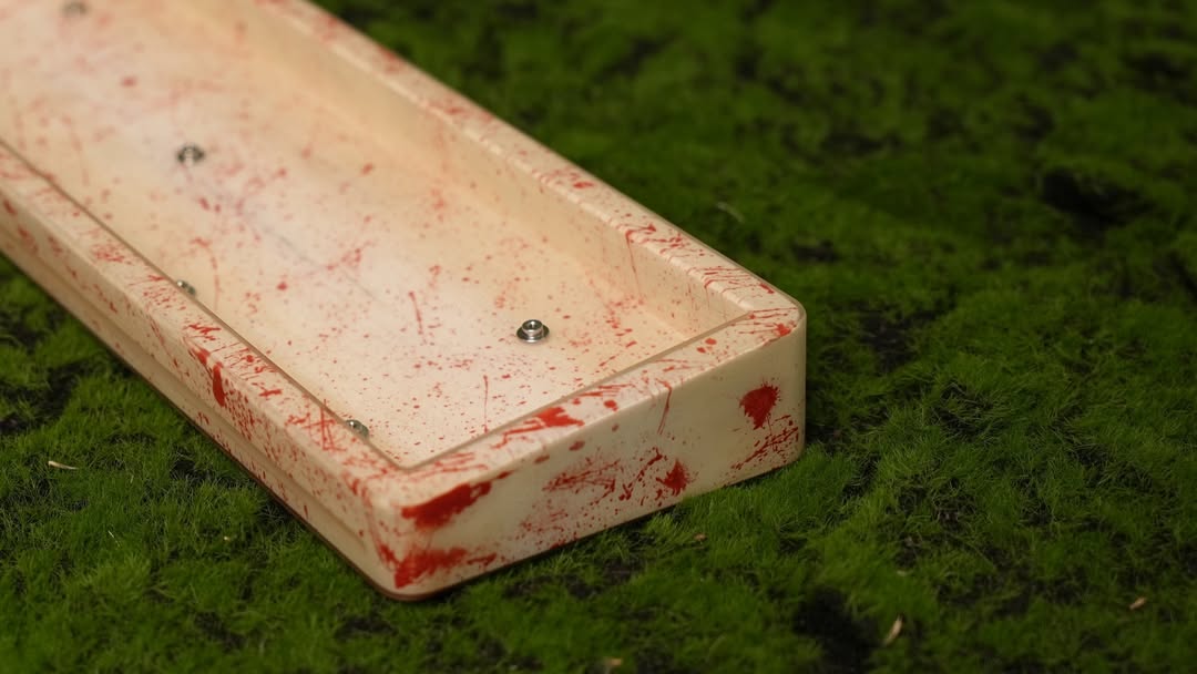 Crimson Splash Keyboard Case