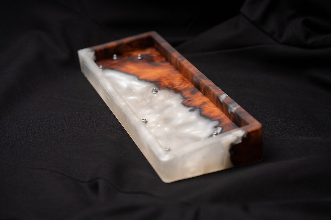 Mistfall Resin & Wood Keyboard Case