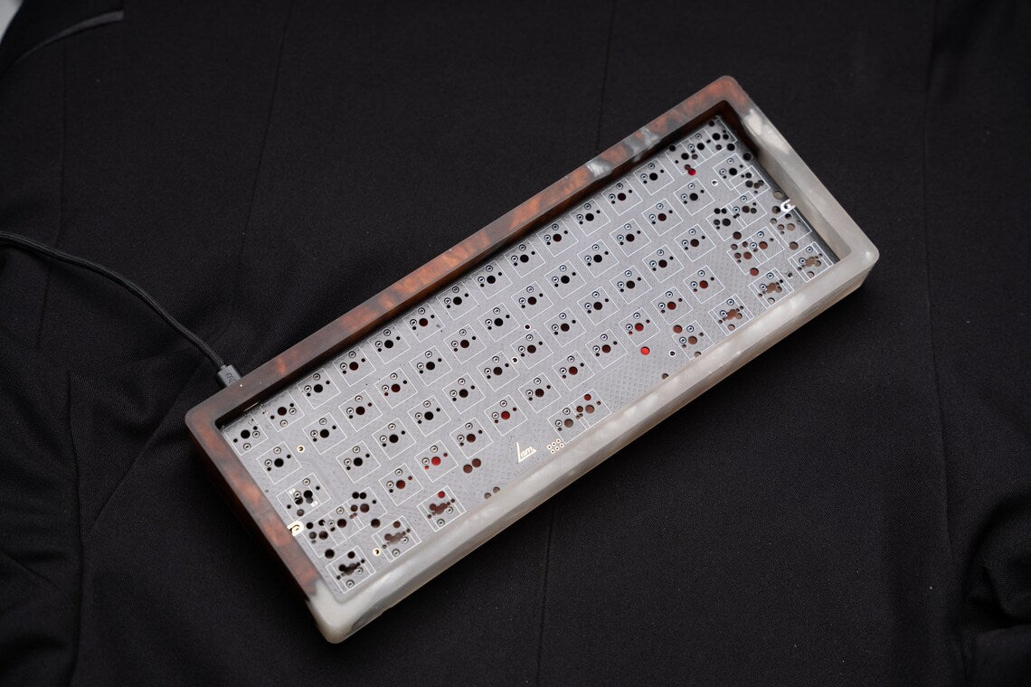 Mistfall Resin & Wood Keyboard Case