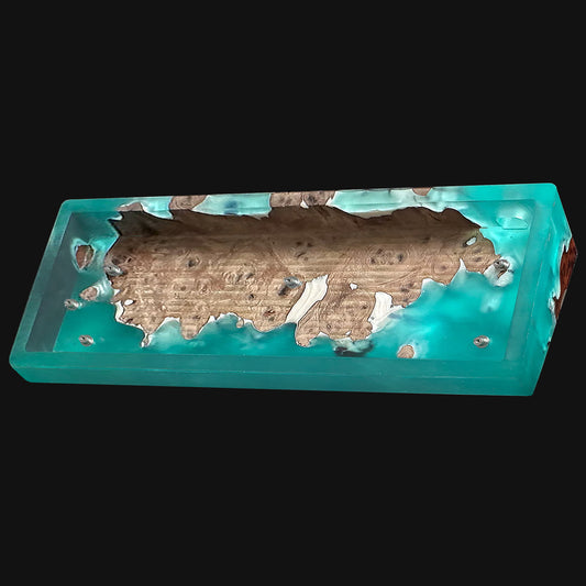 Aqua Driftwood Resin Keyboard Case